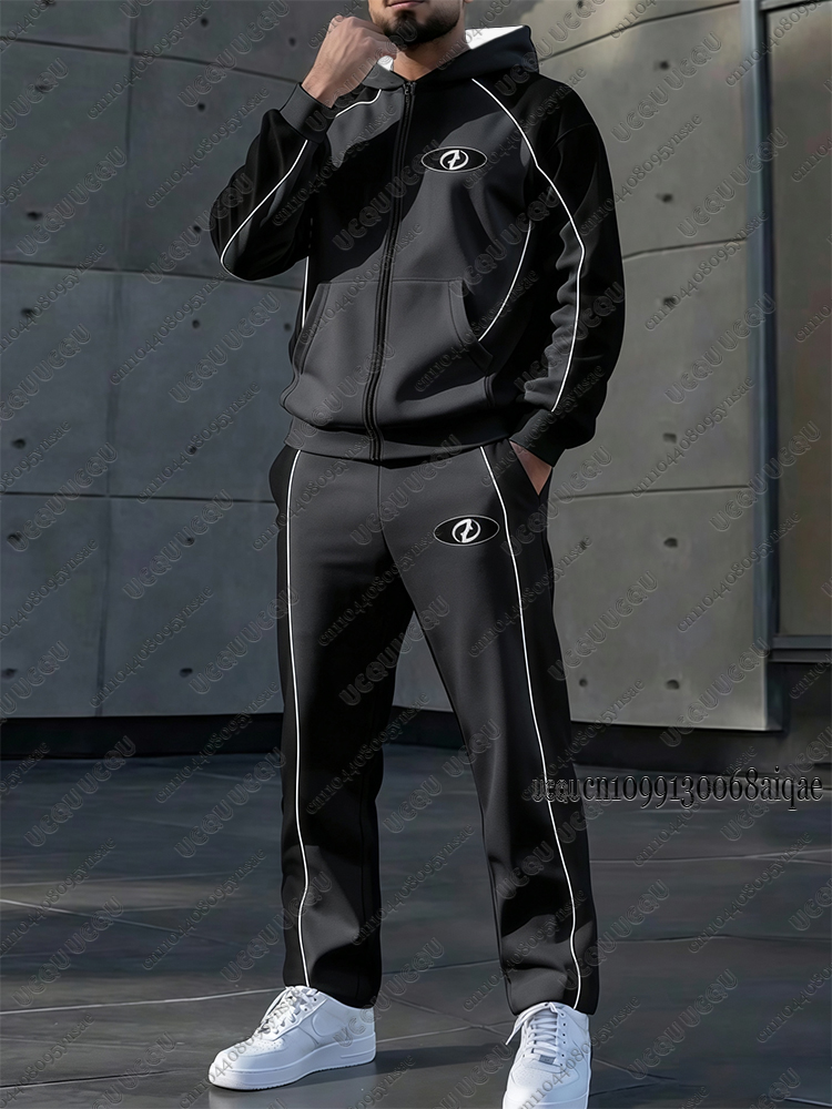 Autumn Winter New Men Tracksui - Outdoor Sports Outfit ulasan dan harga
