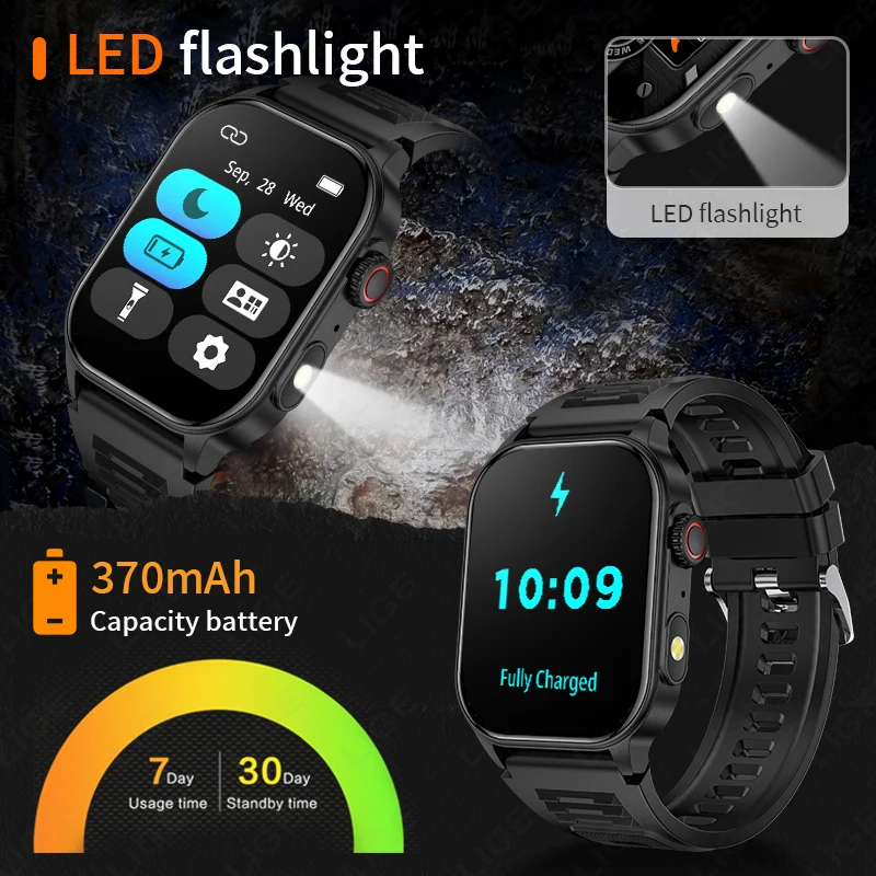 LIGE 2026 Outdoor Smart Watch  - Definition Of Outdoor Sport ulasan dan harga