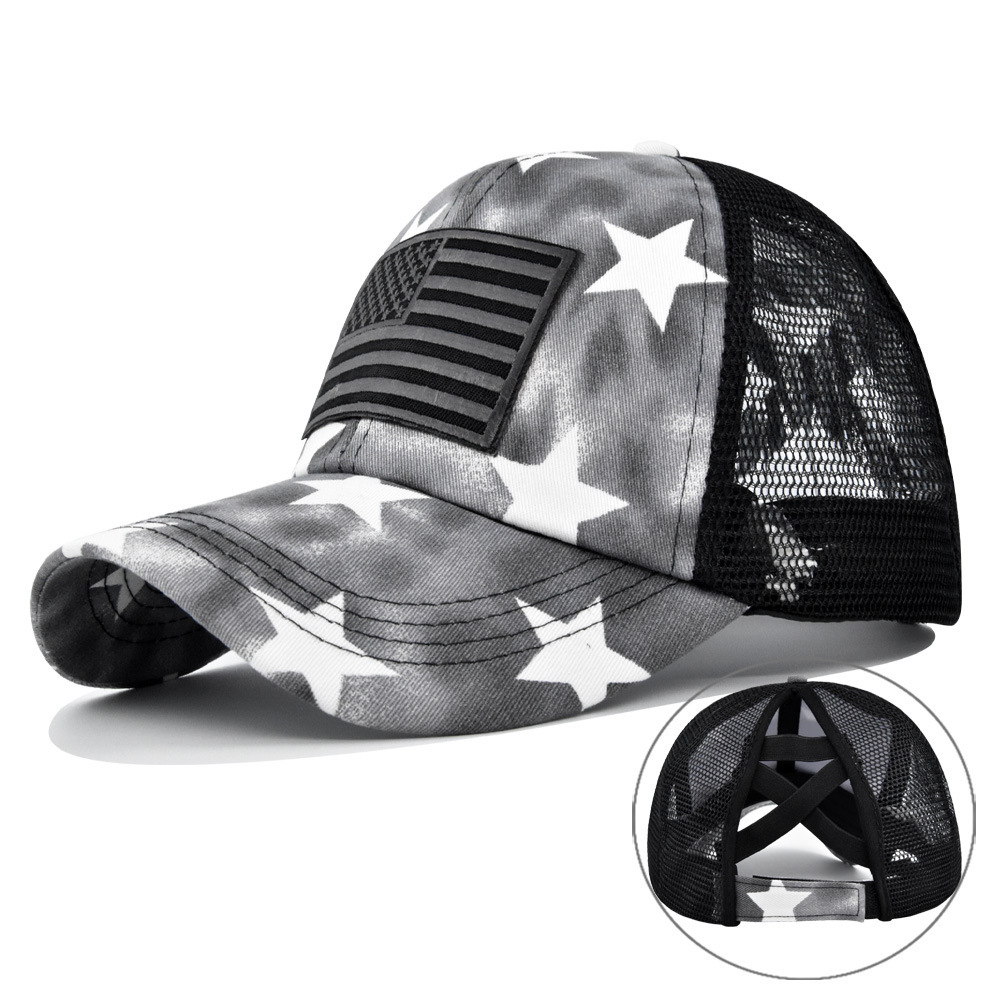 USA Flag Mesh Baseball Cap Sum - Outdoor Sport Usa ulasan dan harga