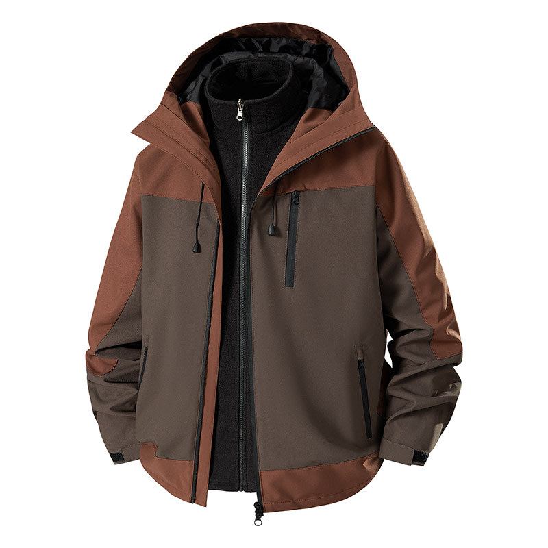 3-in-1 Splicing Mens Hiking Ja - Outdoor Sport Windbreaker ulasan dan harga
