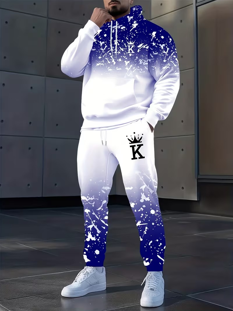 Fashion Crown Printed Hoodies  - Outdoor Sports Outfit ulasan dan harga