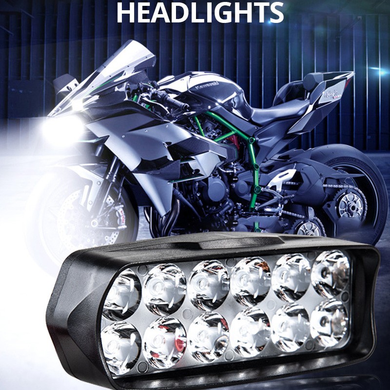 Motorcycle Headlight 12v Spot  - Head Racket Boom ulasan dan harga